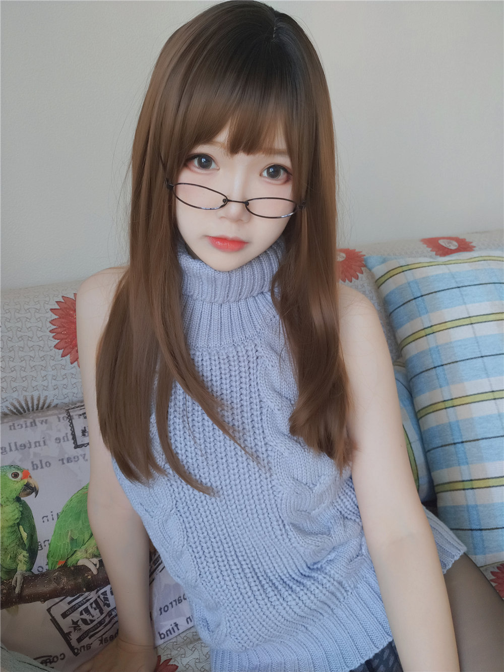 雪晴Astra 黑丝漏背毛衣[155P19V-1.51GB]